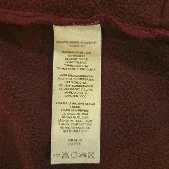 Calvin Klein Performance Womens Zip Up Neck Warmer Fleece Plum Size Large - Picture 9 of 11